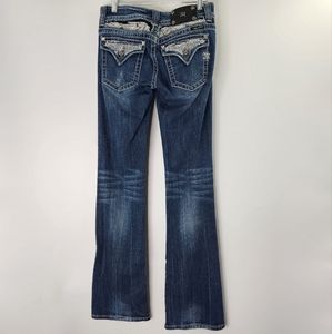 Miss Me Boot Cut Jeans with Angel Wings